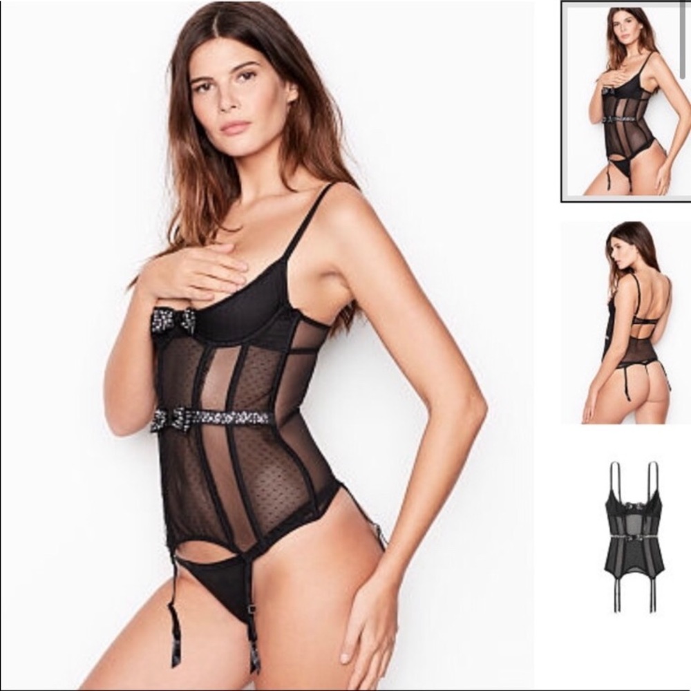 Rhinestone Bow VS Lingerie